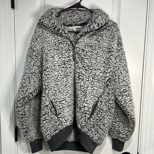 Express Sherpa pullover.